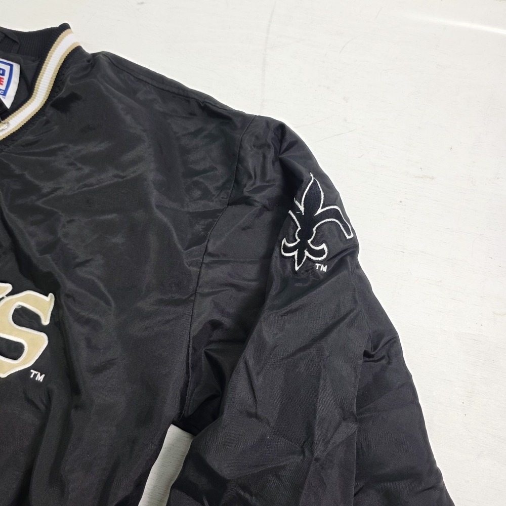 Vintage 90's Starter New Orleans Saints NFL Pro Line Pullover Jacket XL Korea - Picture 4 of 12